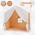 Kids' Play Tent with Washable Cotton Mat & Flag Banner product image