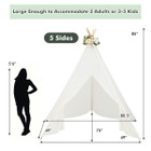 Kids' Lace Conical Tent with Colorful String Lights product image