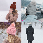 Women's Solid Warm Knit Cuff Pom Pom Hat with Faux Fur Lining (1- or 2-Pack) product image