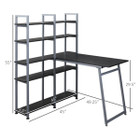 5-Tier Versatile L-Shaped Computer Desk by HOMCOM® product image