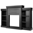 70-Inch Modern Fireplace Media Entertainment Center with Bookcase product image