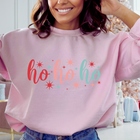 Women's "HO HO HO" Christmas Graphic Crew Neck Sweater product image