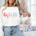 Women's "HO HO HO" Christmas Graphic Crew Neck Sweater product image