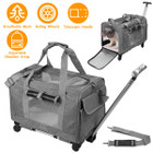 Rolling Pet Carrier with Telescopic Handle & Shoulder Strap by iMounTEK® product image