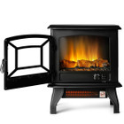 17-Inch Freestanding Electric Stove Fireplace Heater with 3-Side View product image