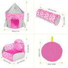 iMounTEK® Kids' 3-in-1 Pop-up Play Tent with Ball Pit & Crawl Tunnel product image