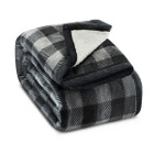 Ashford & Brooks® Mink Fleece Sherpa-Lined Throw Blanket, 50" x 60" product image