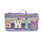 Clear Cosmetic Bag with Chenille Letters product image