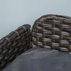 Elevated Rattan Dog Sofa Wicker Pet Bed with Steel Frame product image