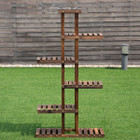 6-Tier Garden Wooden Shelf Storage Plant Rack Stand product image