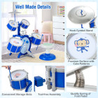 Kids' Jazz Drum Keyboard Set with Stool & Microphone Stand product image