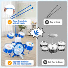 Kids' Jazz Drum Keyboard Set with Stool & Microphone Stand product image