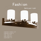 Glass Wall Sconce for 3 Bulbs product image