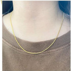 .925 Sterling Silver 18K Gold-Plated Italian-Made Octagon Mirror Snake Chain product image