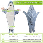 Kids' Shark Wearable Hooded Blanket by NewHome™ product image