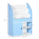 Qaba® Kids' Toy Storage Organizer & Bookshelf product image