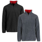 Men's Polar Fleece Quarter Zip Pullover Sweater (1- to 3-Pack) product image