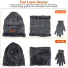 3-Piece Beanie Hat, Gloves, & Scarf Bundle product image