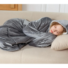 Unisex Sherpa-Lined Wearable Hooded Blanket product image