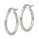 Stainless Steel Polished Hoop Earrings (22mm)  product image