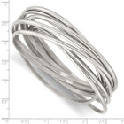 Intertwined Stainless Steel Polished Bangle Bracelet  product image