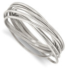 Intertwined Stainless Steel Polished Bangle Bracelet  product image