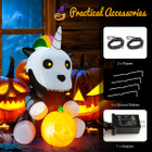 Inflatable Halloween Unicorn Skeleton Yard Decoration product image