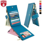 RFID Blocking Multi Card Case Wallet with Zipper Pocket product image