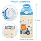 iMounTEK® Kids' Insulated Stainless Steel Water Bottle with Straw Lid product image