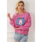 Regina Chic Tiger Embroidered Casual Sweatshirt product image