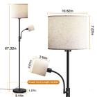 iMounTEK® Modern 2-LED Floor Lamp with Shade product image