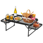LakeForest® Foldable Camping Table with Side Trays product image