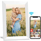 10.1 Inch WiFi Digital Picture Frame,IPS Touch Screen Smart Cloud Photo Frame with 16GB Storage,Easy Setup to Share Photos or Videos via Frameo APP,Auto-Rotate,Wall Mountable (White) product image