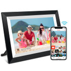 10.1 Inch Smart WiFi Digital Photo Frame 1280x800 IPS LCD Touch Screen,Auto-Rotate Portrait and Landscape,Built in 16GB Memory,Share Moments Instantly via Frameo App from Anywhere (Black Wooden Frame) product image