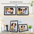 10.1 Inch Smart WiFi Digital Photo Frame 1280x800 IPS LCD Touch Screen,Auto-Rotate Portrait and Landscape,Built in 16GB Memory,Share Moments Instantly via Frameo App from Anywhere (Black Wooden Frame) product image