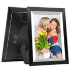 10.1 Inch Smart WiFi Digital Photo Frame 1280x800 IPS LCD Touch Screen,Auto-Rotate Portrait and Landscape,Built in 16GB Memory,Share Moments Instantly via Frameo App from Anywhere (Black Wooden Frame) product image