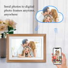 10.1 Inch Smart WiFi Digital Photo Frame 1280x800 IPS LCD Touch Screen,Auto-Rotate Portrait and Landscape,Built in 16GB Memory,Share Moments Instantly via Frameo App from Anywhere (Wooden) product image