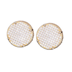 Hip Hop Copper Zirconia Stud Earrings product image