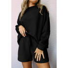 Women's Adalyn Textured Long Sleeve Top & Drawstring Shorts Set product image