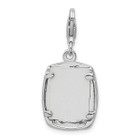 Sterling Silver Rhodium-Plated Polished 'My Baby' Frame Charm product image