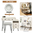 Modern Dressing Table with Storage Cabinet product image