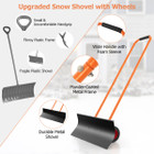 Costway 30" Heavy-Duty Wheeled Snow Shovel product image