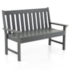 All-Weather HDPE 2-Person Garden Bench with Backrest and Armrests product image