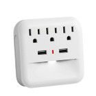 iCover® Multi-Plug Wall Outlet with LED Night Light Sensor (1- or 2-Pack) product image