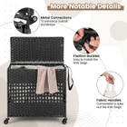 110L 2-Section Laundry Hamper with 2 Removable & Washable Liner Bags product image