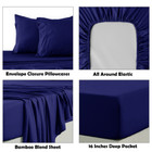 4-Piece Rayon from Bamboo Cooling Wrinkle-Resistant Bedding product image