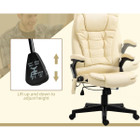 HOMCOM Heated Reclining Computer Chair with 6 Vibration Points product image