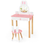 Bunny-Shaped Vanity Desk and Chair Set  product image