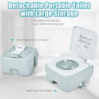 Goplus 5.3 Gallon 20L Outdoor Portable Toilet with Level Indicator product image