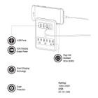 3-Port AC and 4 USB Charger with Surge Protection product image